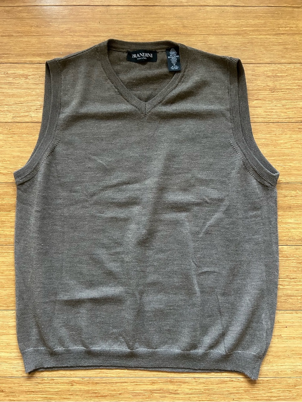 Brandini 100% Wool Sweater Vest - M